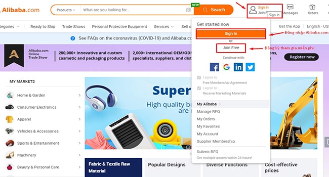 Đăng ký tài khoản